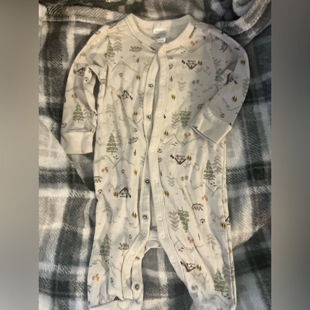 Charming Woodland Print Kids Pajamas